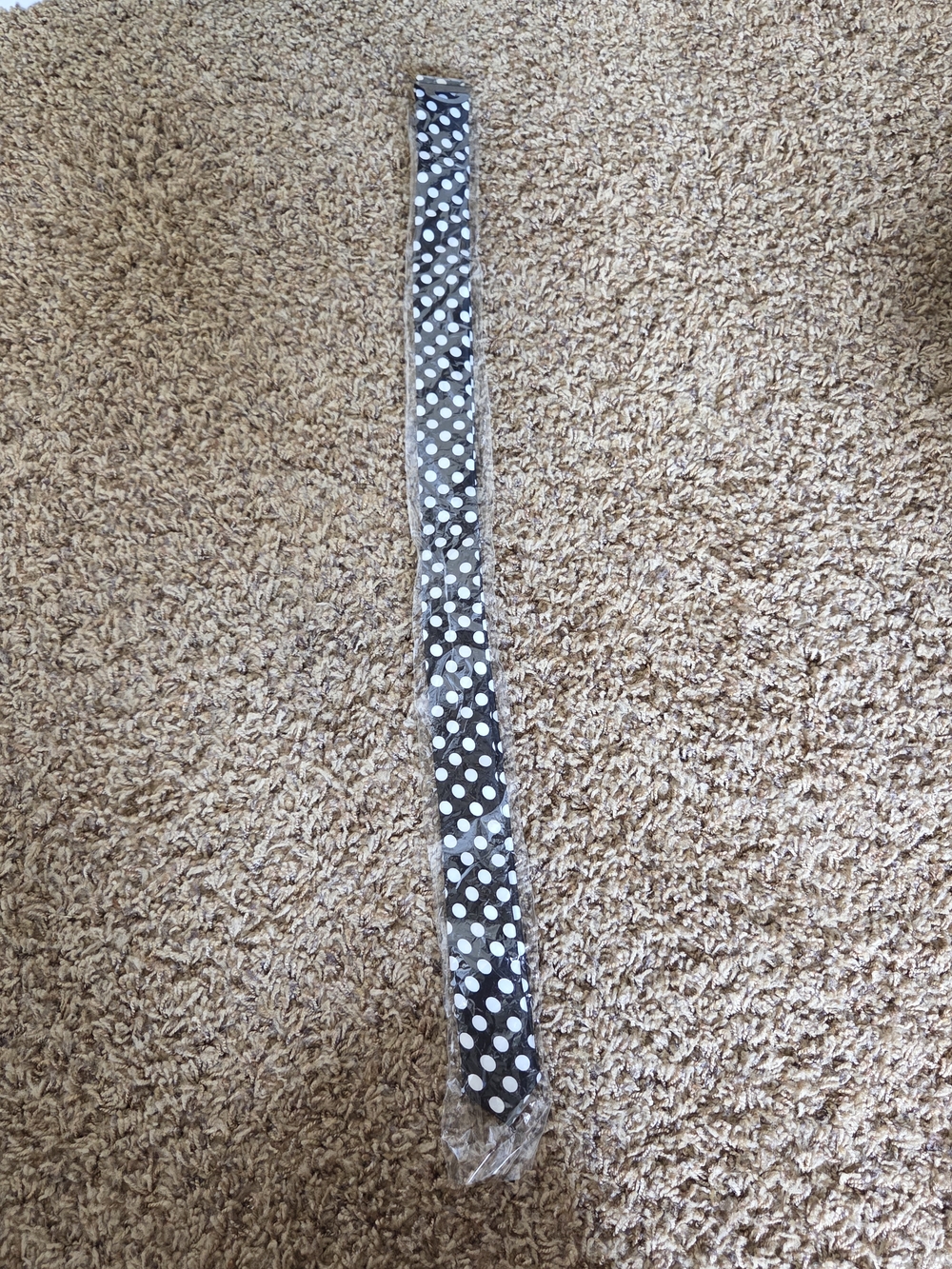 Black Polka Dot Skinny Necktie